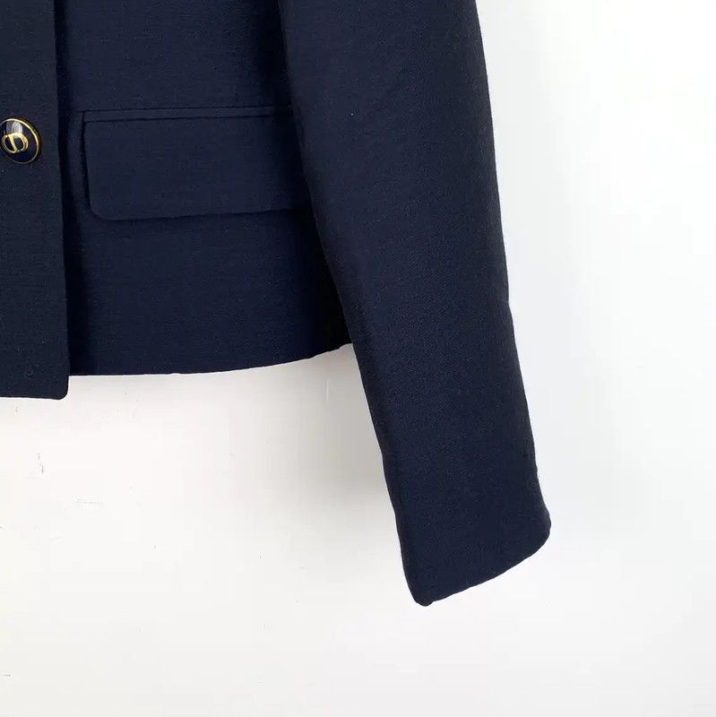 Dior Dior Deep Blue Silk Women's Jacket 0089 Size S / US 4 / IT 40 - 4 Thumbnail