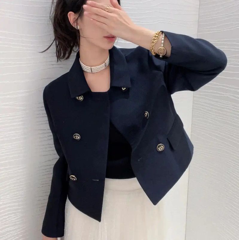 Dior Dior Deep Blue Silk Women's Jacket 0089 Size S / US 4 / IT 40 - 8 Thumbnail
