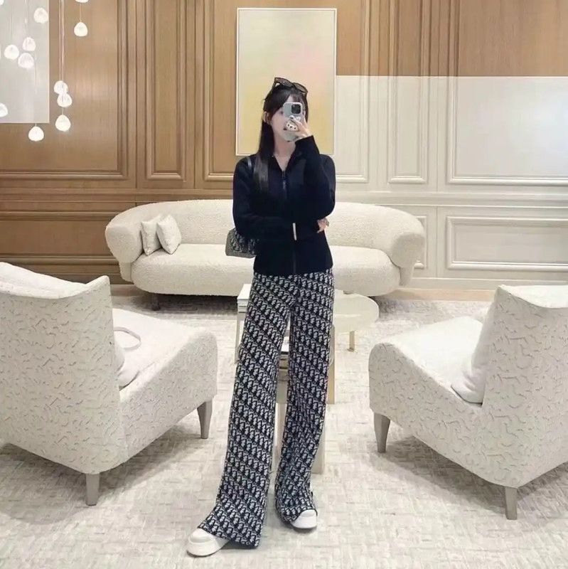 Dior Dior Black Casual Pants for Women 0089 Size 23" - 3 Thumbnail