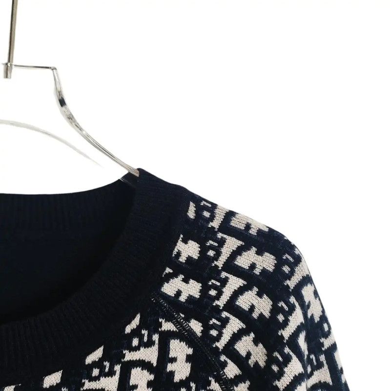 Dior Dior Colorblock Cashmere Blend Pullover Sweater 0089 Size M / US 6-8 / IT 42-44 - 3 Thumbnail