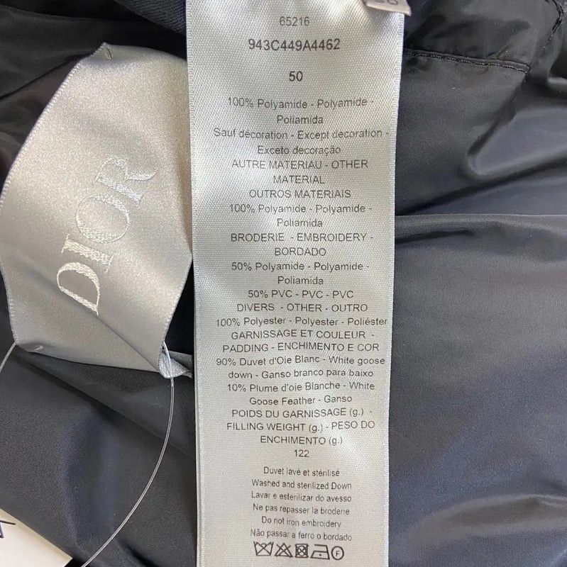 Dior Dior XL Light Blue Nylon Puffer Jacket 0089 Size XL / US 12-14 / IT 48-50 - 5 Thumbnail