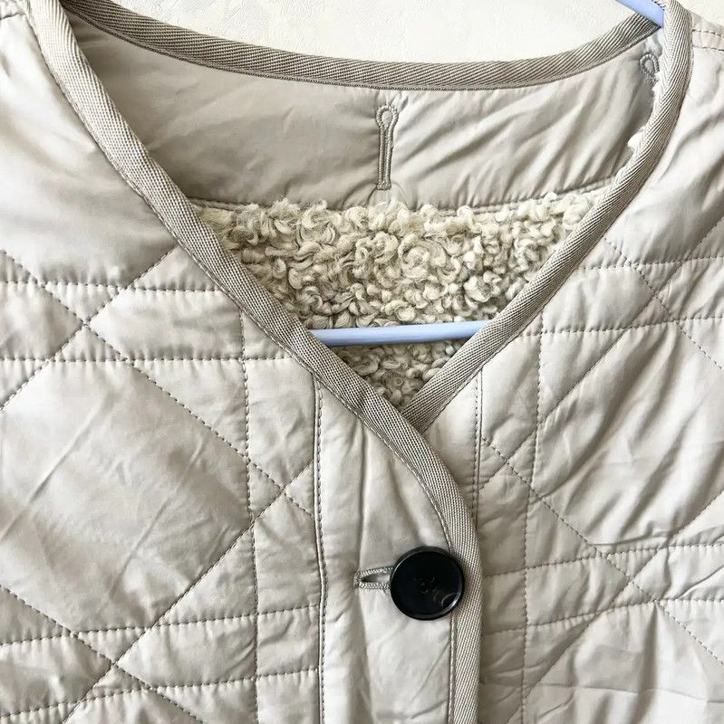 Dior Dior Women's Beige Wool Coat 0089 Size XS / US 0-2 / IT 36-38 - 4 Thumbnail