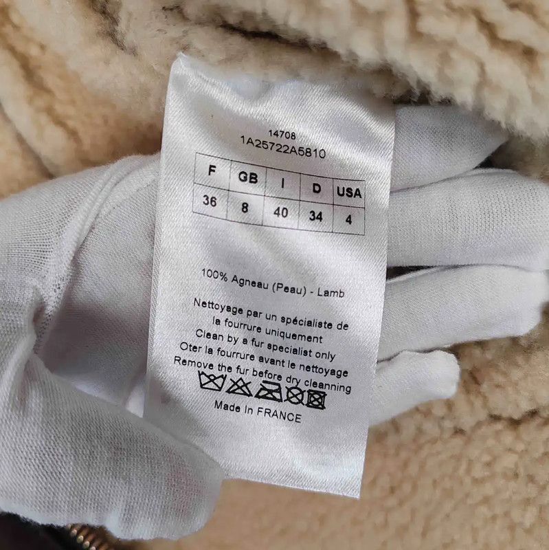 Dior Dior Brown Shearling Women's Jacket 0089 Size M / US 6-8 / IT 42-44 - 5 Thumbnail