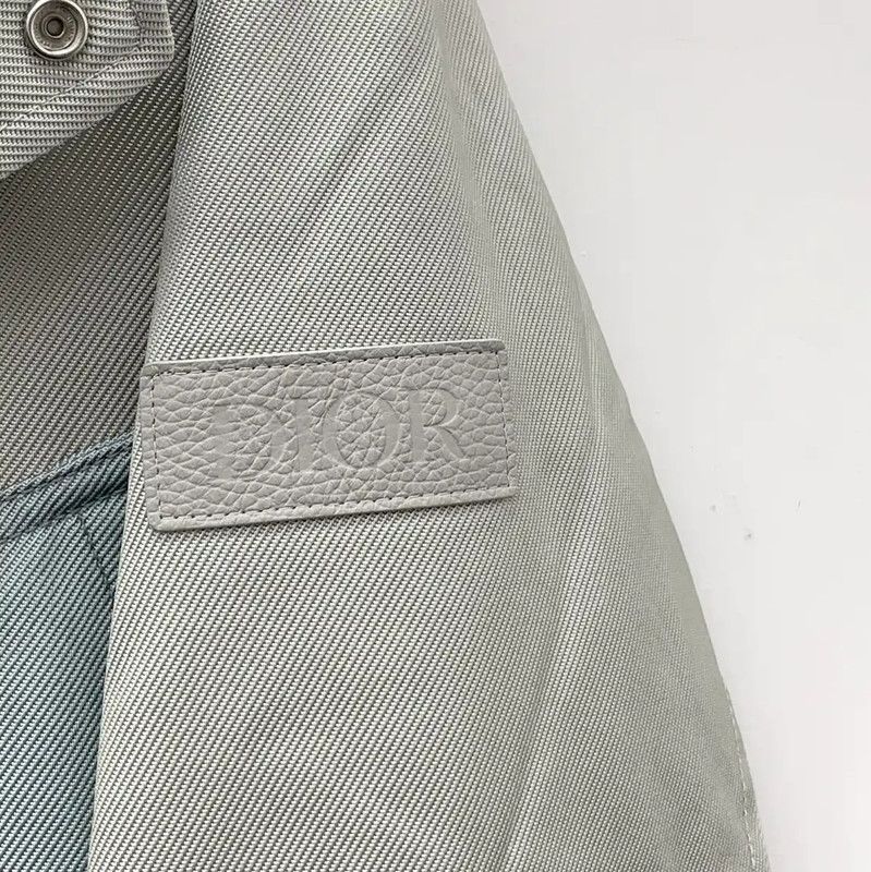 Dior Dior Women's Gray Nylon Coat - Size L 0089 Size L / US 10 / IT 46 - 10 Thumbnail