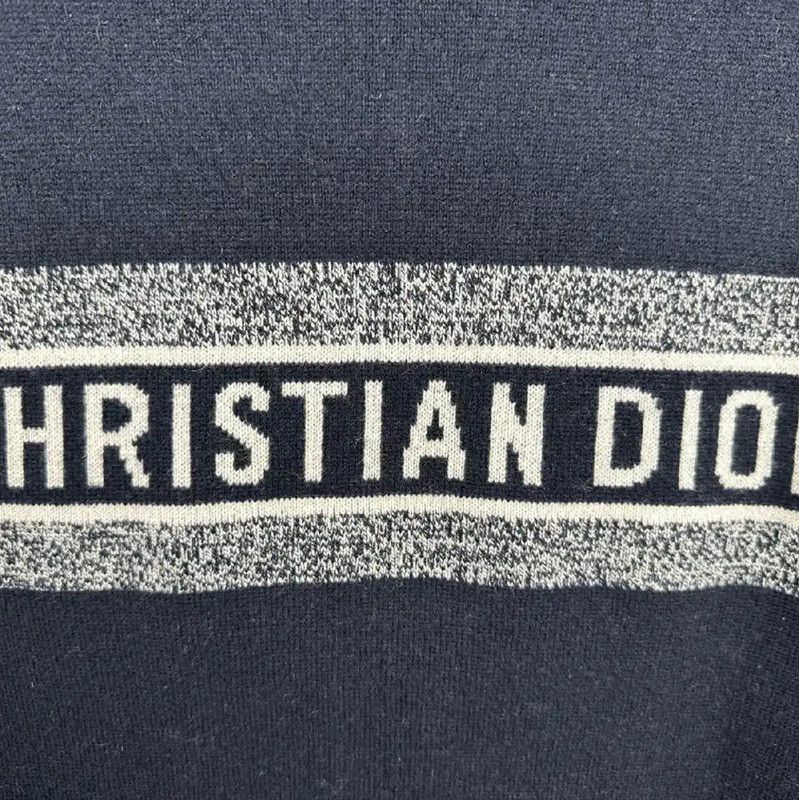 Dior Dior Women's Navy Wool Zip Jacket 0089 Size XS / US 0-2 / IT 36-38 - 3 Thumbnail