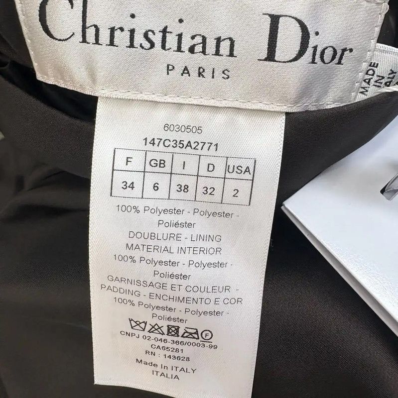 Dior Dior Brown Polyester Women's Shirt 0089 Size XXS / US 00 / IT 34 - 4 Thumbnail