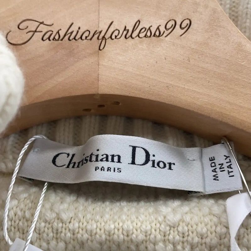 Dior Dior Cream Wool Women's Jacket 0089 Size XS / US 0-2 / IT 36-38 - 3 Thumbnail