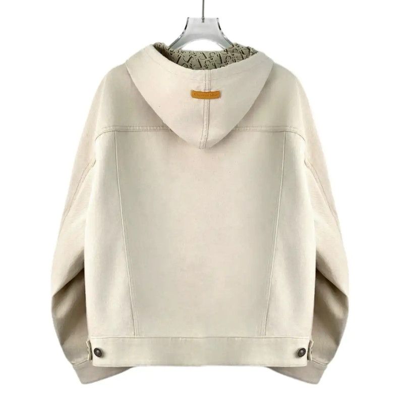 Dior Dior Women's Cream Hooded Jacket 0089 Size S / US 4 / IT 40 - 2 Thumbnail