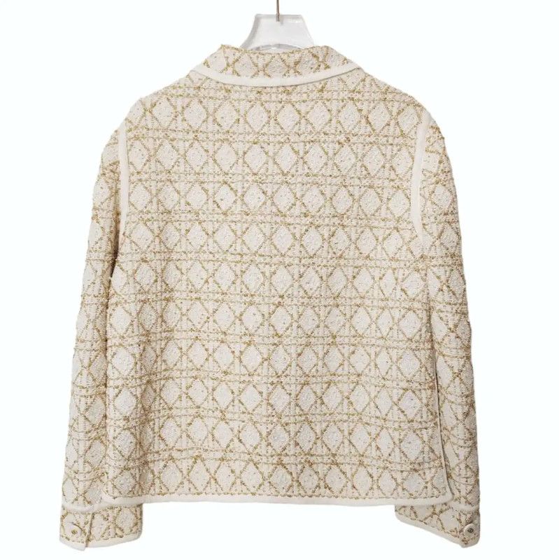 Dior Dior M Size Gold Cotton Blend Jacket 0089 Size M / US 6-8 / IT 42-44 - 2 Thumbnail