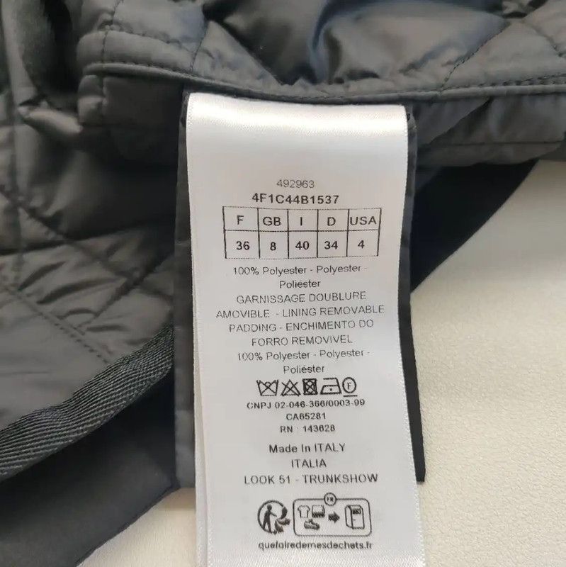 Dior Dior Black Polyester Women's Jacket 0089 Size M / US 6-8 / IT 42-44 - 4 Thumbnail