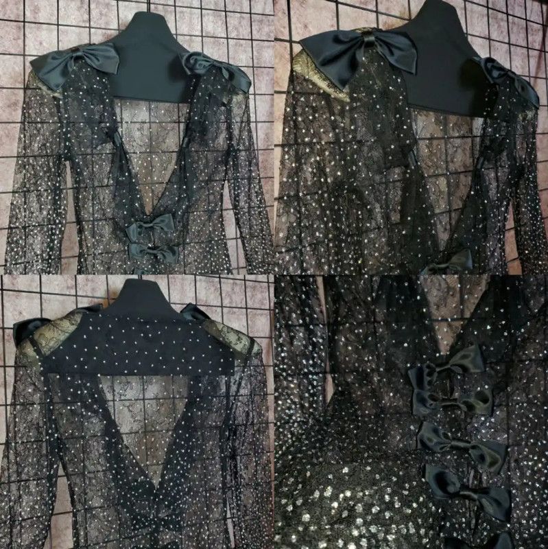 Dior Dior Women's Black Sheer Cardigan with Bows 0089 Size M / US 6-8 / IT 42-44 - 4 Thumbnail