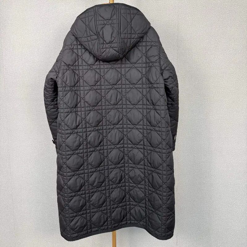 Dior Dior Black Quilted Cotton Women's Coat 0089 Size XS / US 0-2 / IT 36-38 - 2 Thumbnail