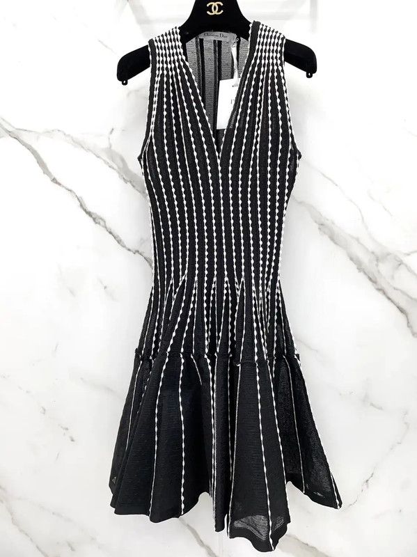 Dior Dior Black Silk Blend Dress 0089 Size M / US 6-8 / IT 42-44 - 6 Thumbnail