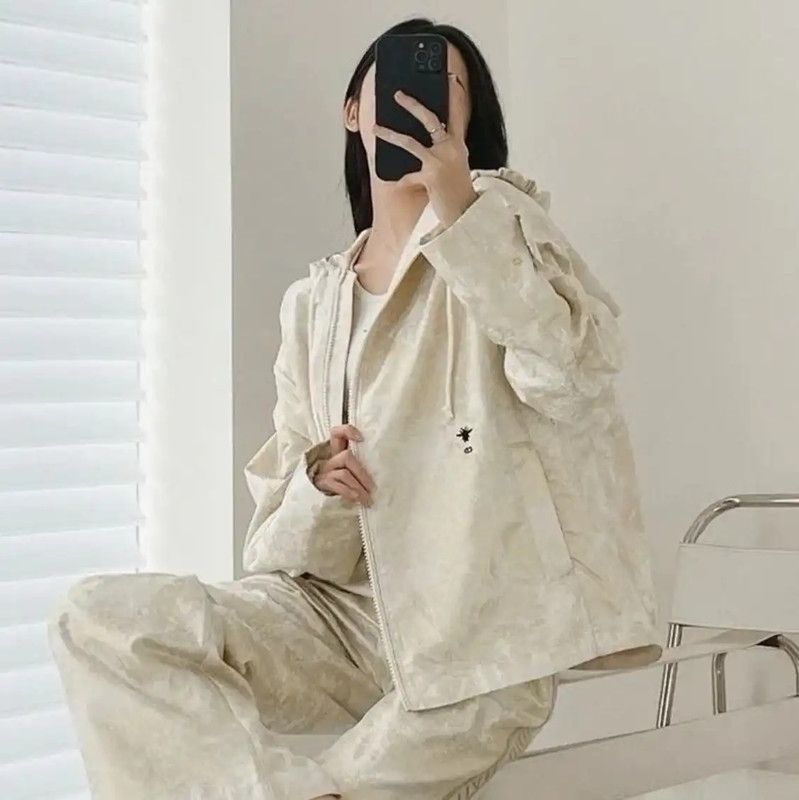 Dior Dior Beige Polyester Jacket for Women 0089 Size S / US 4 / IT 40 - 7 Thumbnail