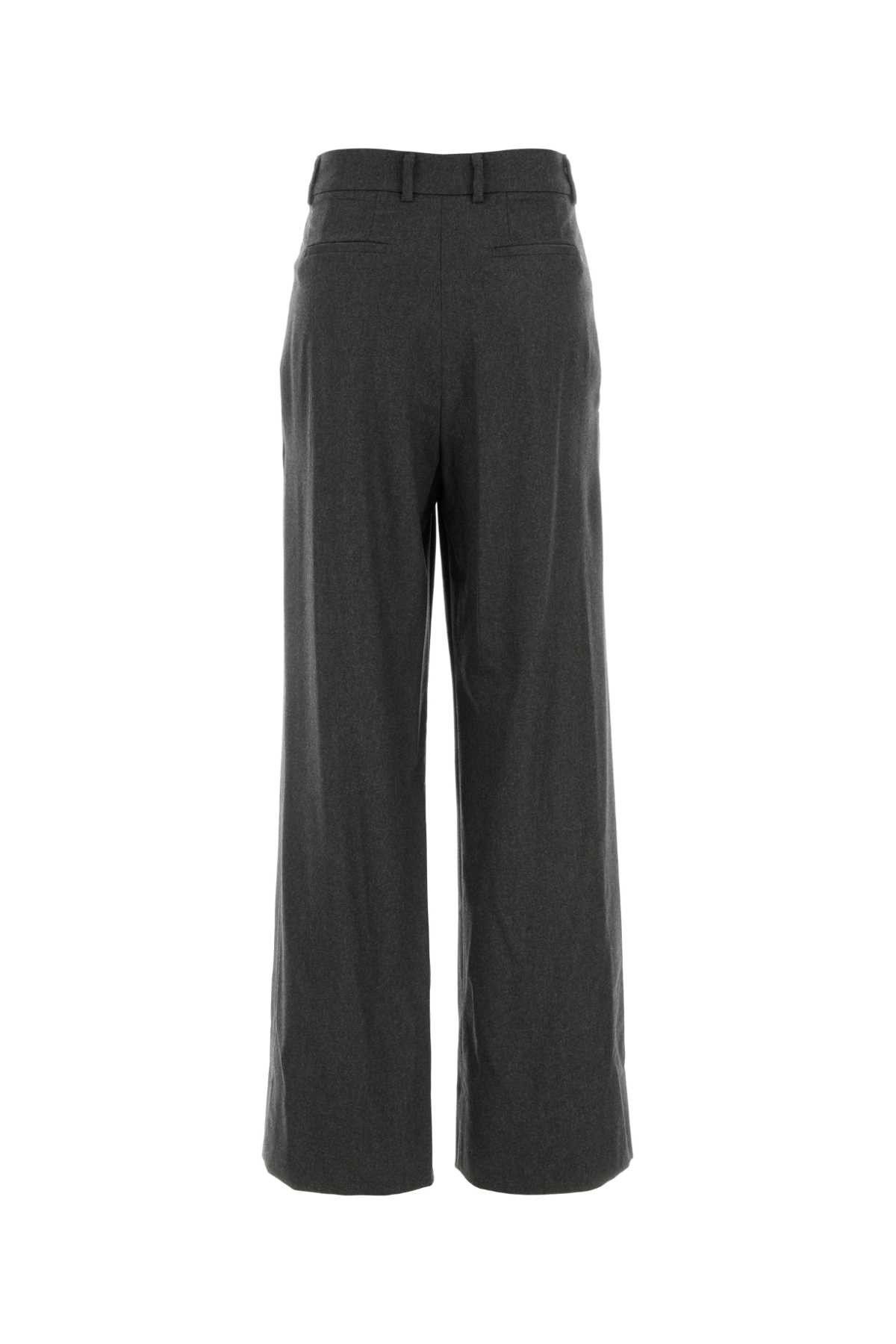 PT Torino Charcoal Stretch Wool Blend Wide-Leg Pant Size 28" / US 6 / IT 42 - 2 Thumbnail