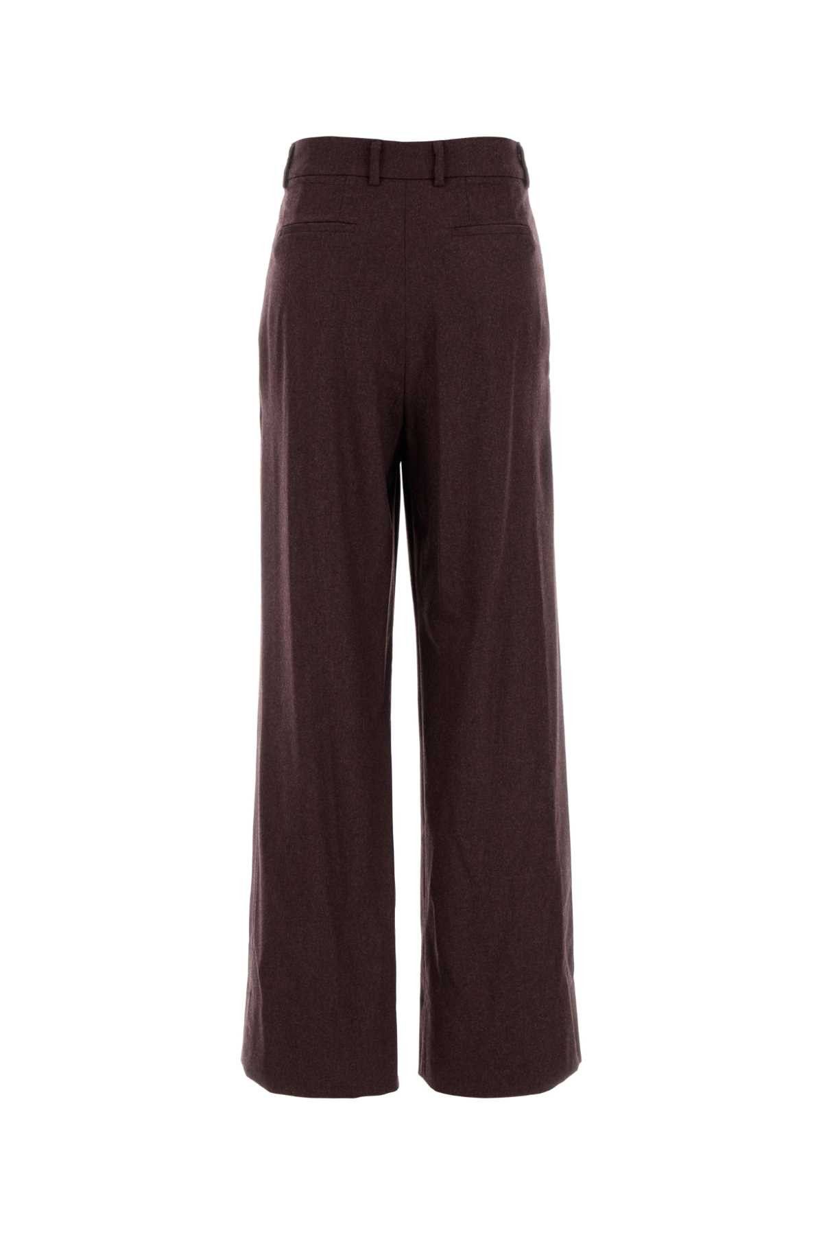 PT Torino Grape Stretch Wool Blend Wide-Leg Pant Size 26" / US 2 / IT 38 - 2 Thumbnail