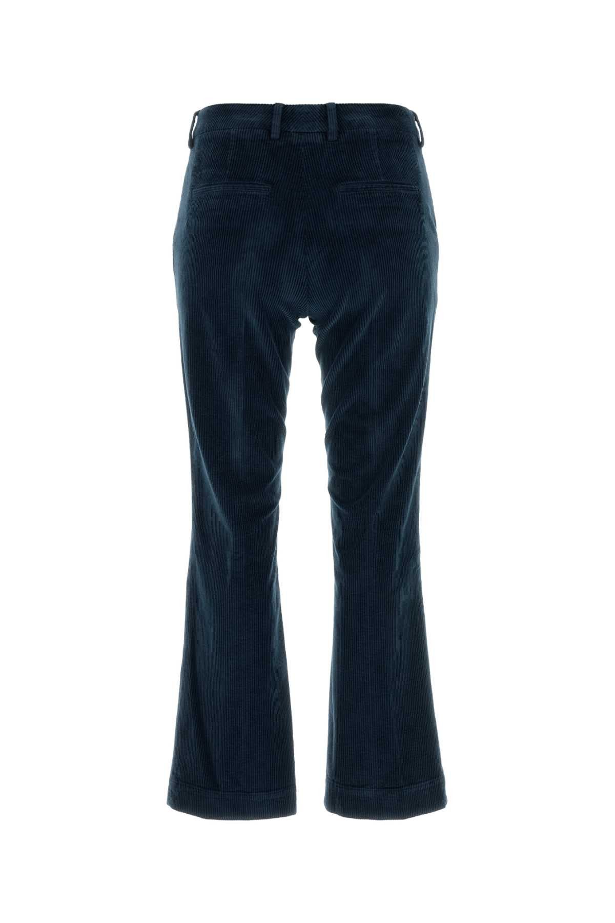 PT Torino Blue Stretch Corduroy Pant Size 27" / US 4 / IT 40 - 2 Thumbnail