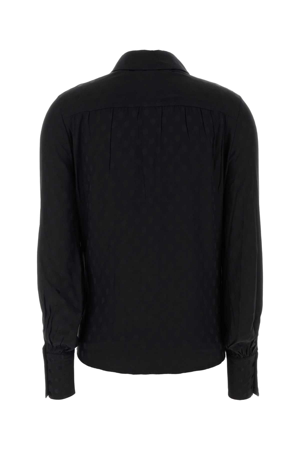 Isabel Marant Black Stretch Silk Teysa Shirt Size M / US 6-8 / IT 42-44 - 2 Thumbnail