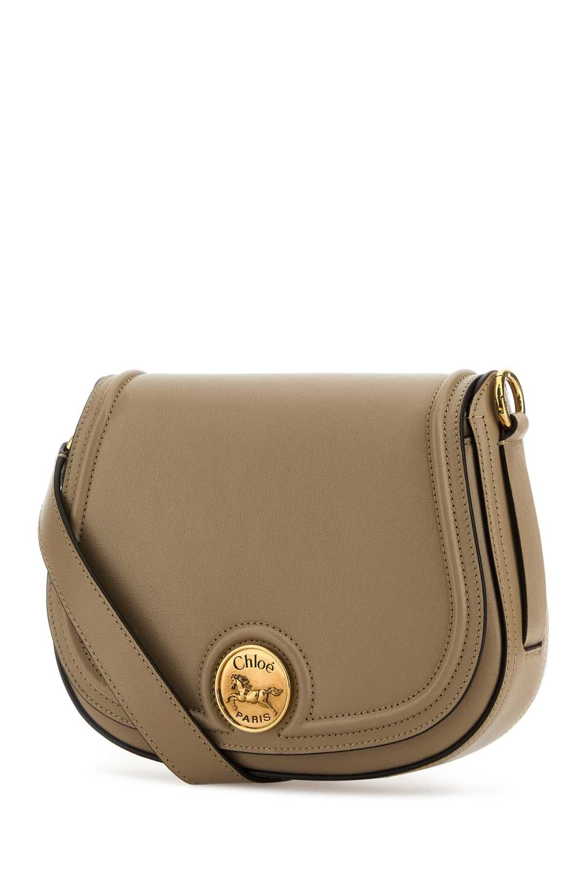 Chloe Cappuccino Leather Horse Medal Crossbody Bag Size ONE SIZE - 2 Thumbnail