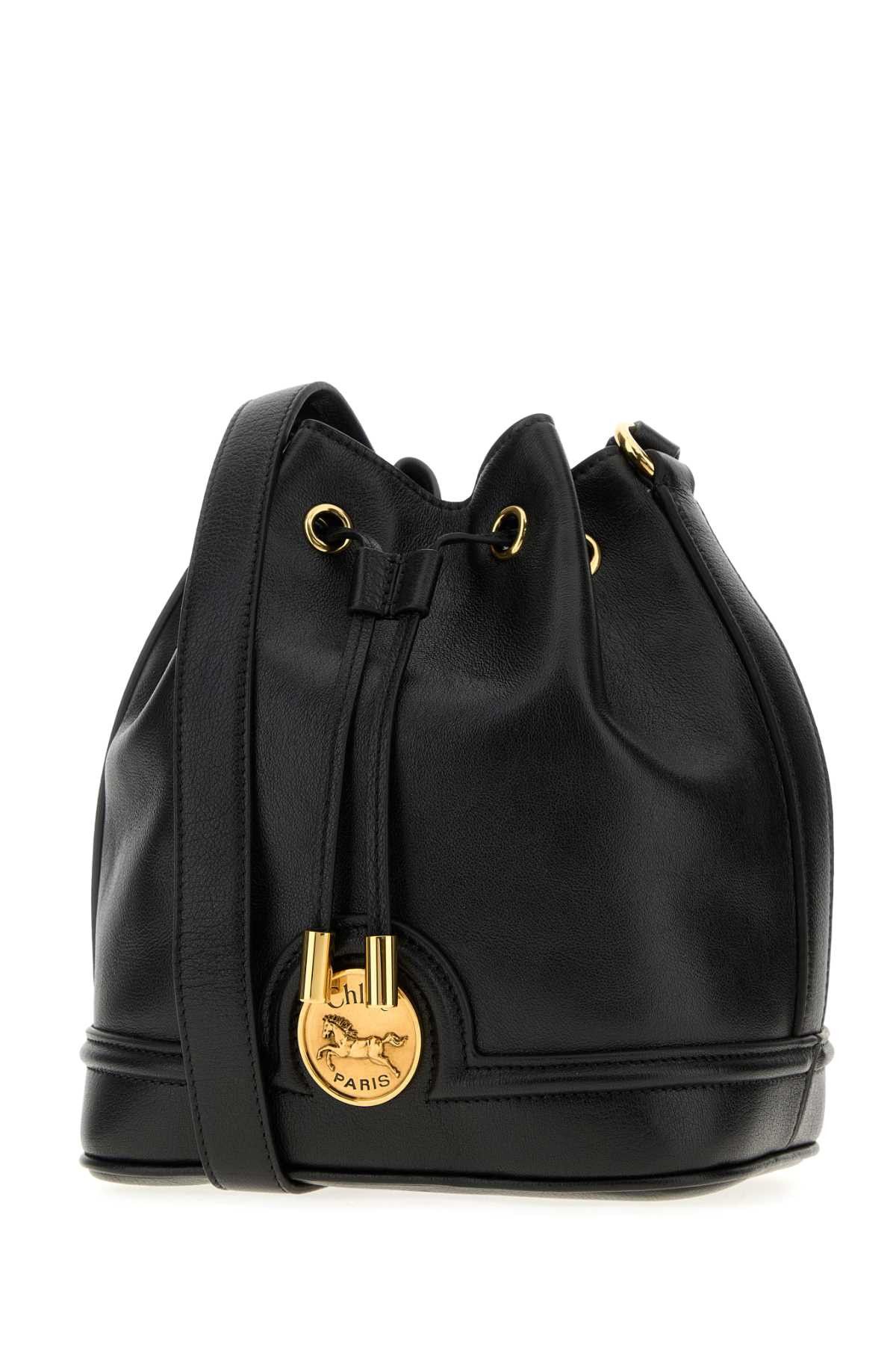 Chloe Black Leather Bucket Bag Size ONE SIZE - 2 Thumbnail