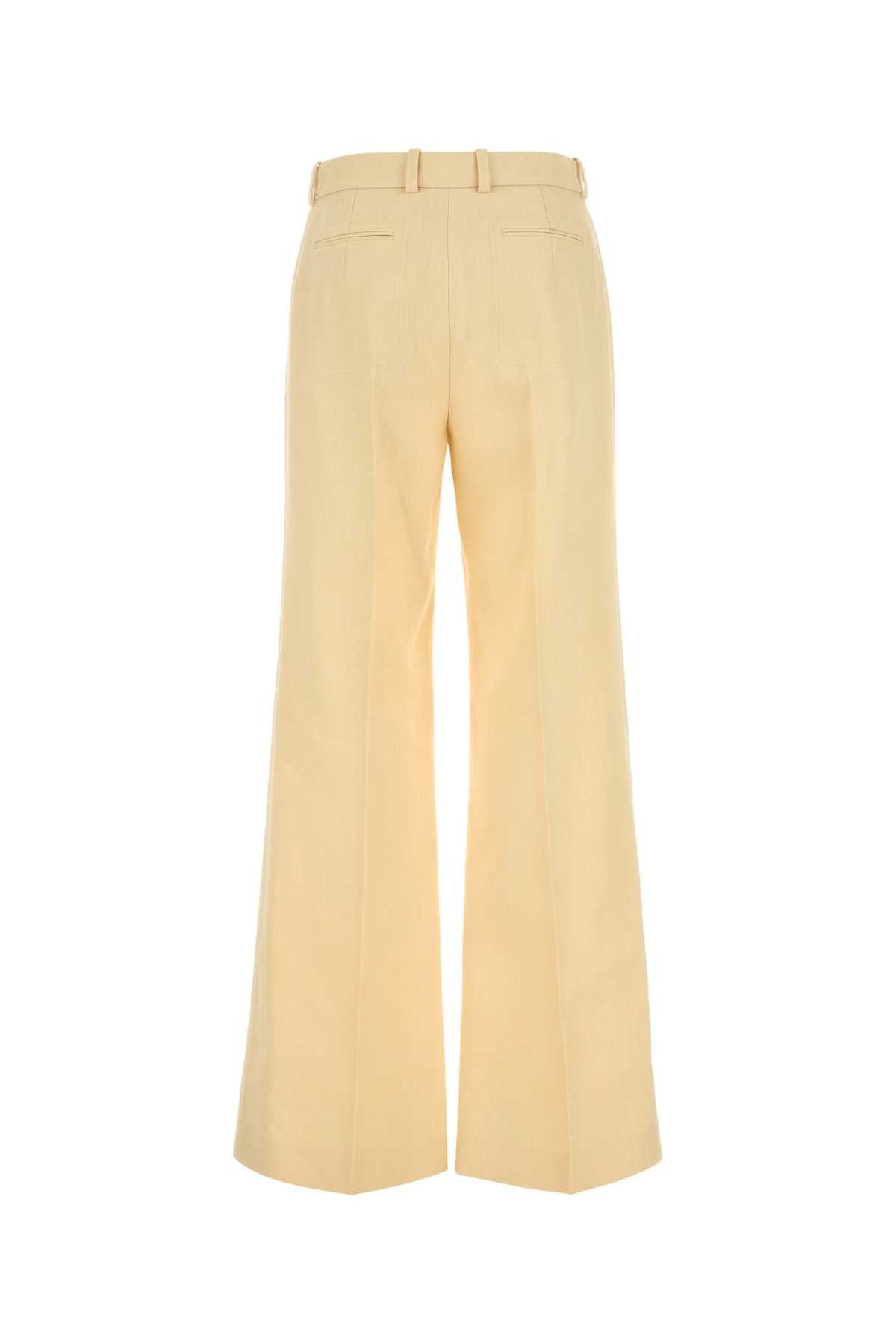 Chloe Cream Canvas Wide-Leg Pant Size 30" / US 8 / IT 44 - 2 Thumbnail
