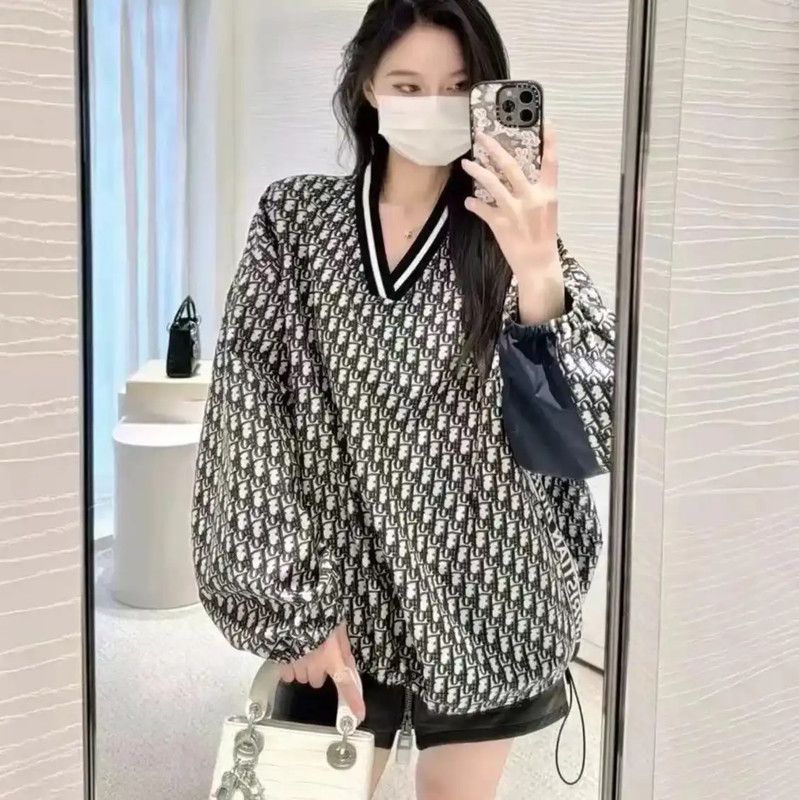 Dior Dior Patterned V-Neck Pullover Sweater 0089 Size L / US 10 / IT 46 - 7 Thumbnail