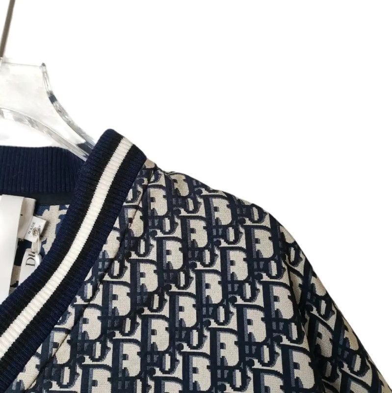 Dior Dior Patterned V-Neck Pullover Sweater 0089 Size L / US 10 / IT 46 - 3 Thumbnail