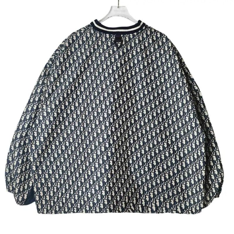 Dior Dior Patterned V-Neck Pullover Sweater 0089 Size L / US 10 / IT 46 - 2 Thumbnail