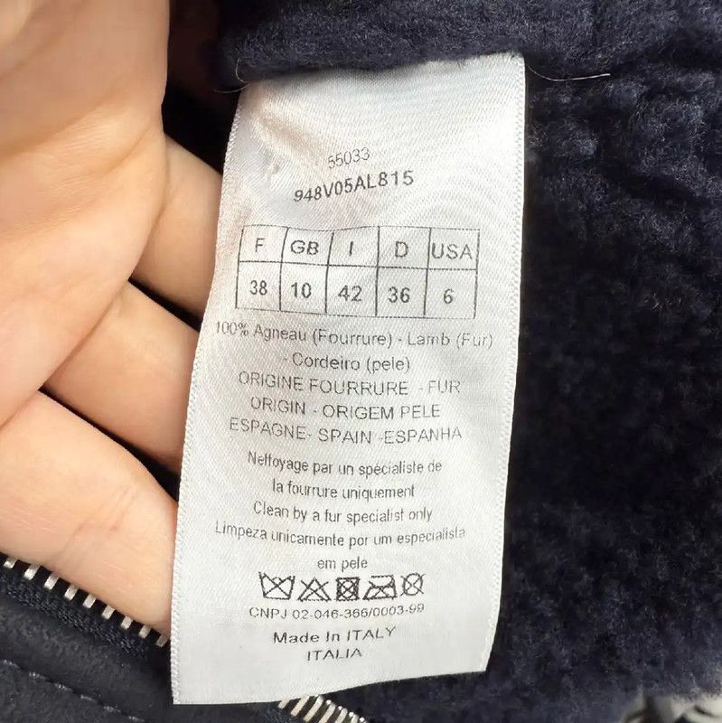 Dior Dior Black Shearling Women's Jacket 0089 Size M / US 6-8 / IT 42-44 - 4 Thumbnail