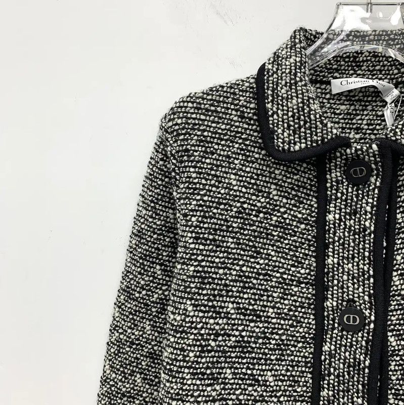 Dior Dior Color-Block Wool Women's Jacket 0089 Size M / US 6-8 / IT 42-44 - 3 Thumbnail