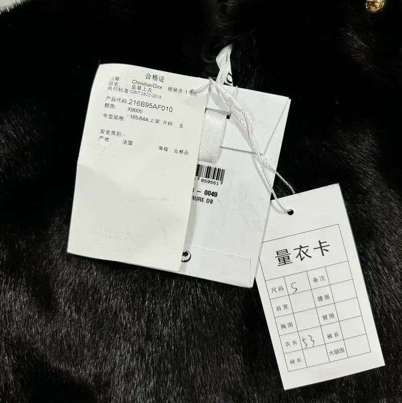 Dior Dior Black Mink Fur Women's Jacket Size S 0089 Size S / US 4 / IT 40 - 5 Thumbnail