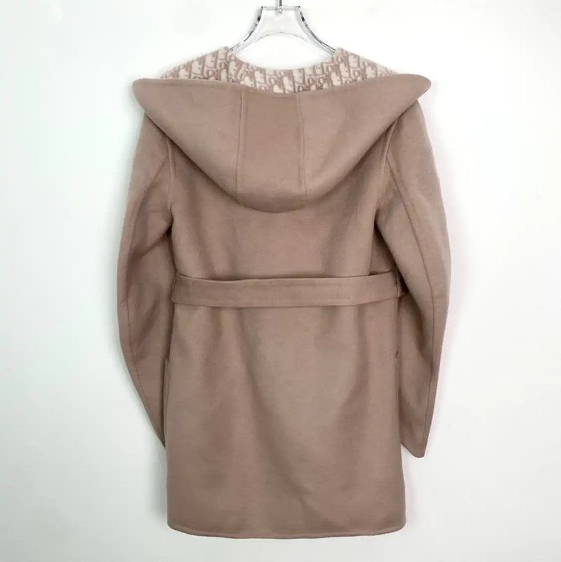 Dior Dior Pink Wool Women's Coat 0089 Size S / US 4 / IT 40 - 2 Thumbnail