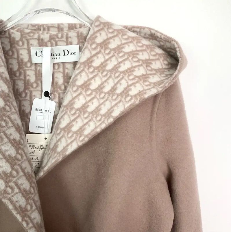 Dior Dior Pink Wool Women's Coat 0089 Size S / US 4 / IT 40 - 3 Thumbnail