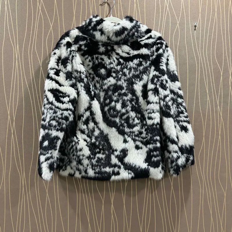 Dior Dior White Animal Print Women's Jacket 0089 Size S / US 4 / IT 40 - 2 Thumbnail