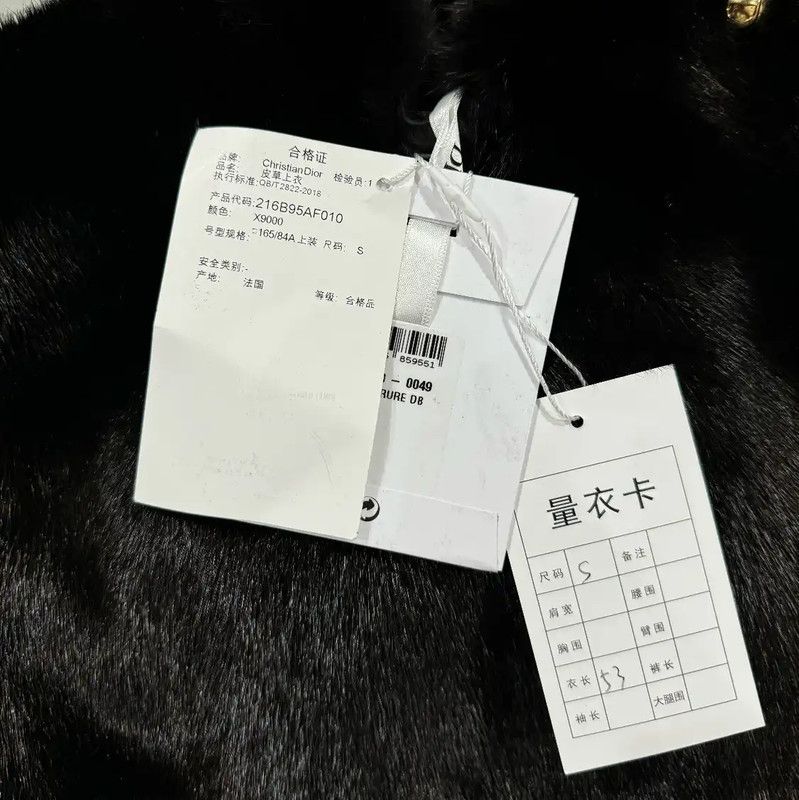 Dior Dior Black Faux Fur Women's Jacket 0089 Size S / US 4 / IT 40 - 5 Thumbnail