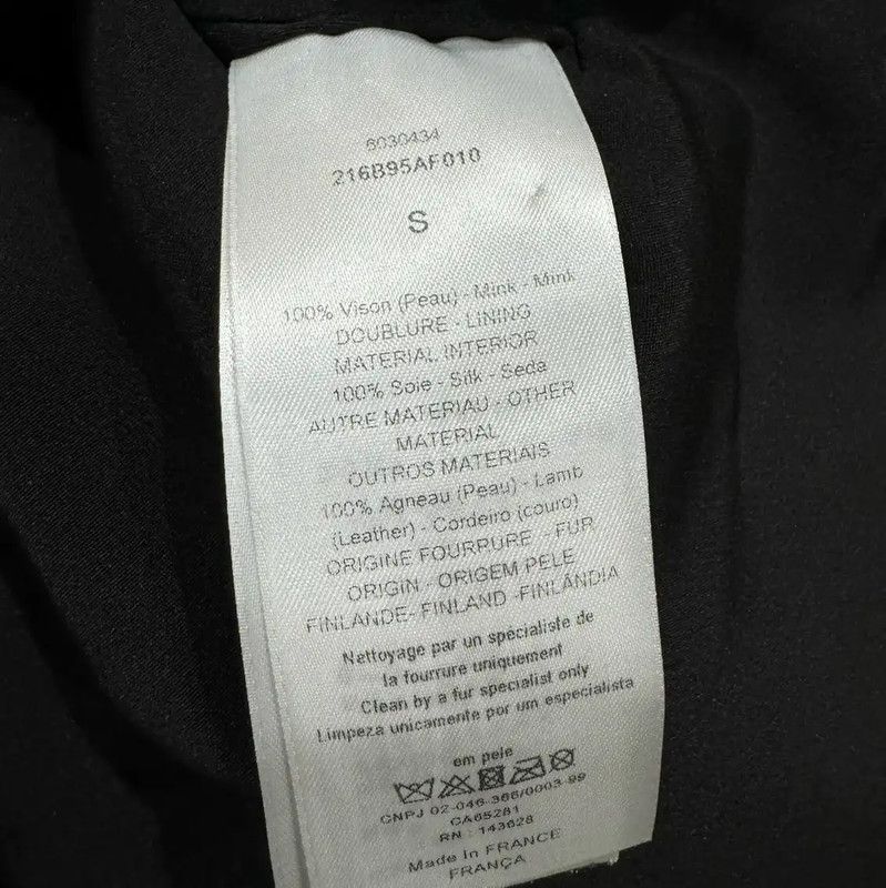 Dior Dior Black Faux Fur Women's Jacket 0089 Size S / US 4 / IT 40 - 7 Thumbnail