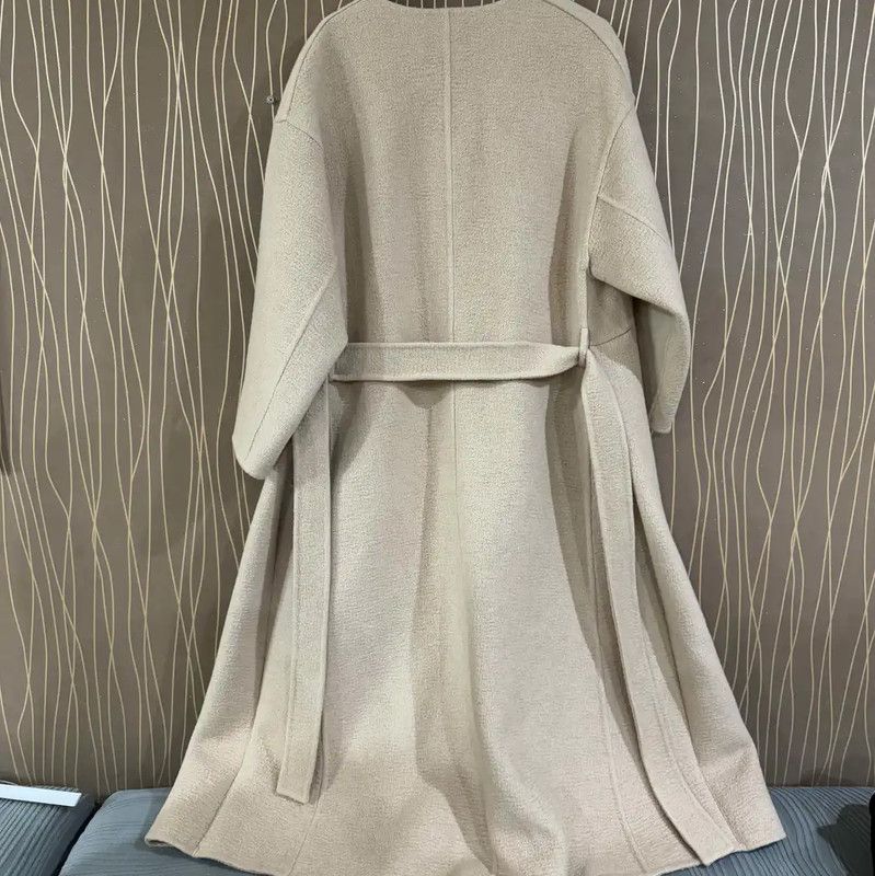 Dior Dior Women's Khaki Alpaca Wool Coat 0089 Size S / US 4 / IT 40 - 2 Thumbnail