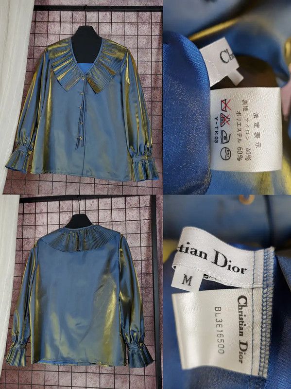 Dior Dior Blue Long Sleeve Cardigan for Women 0089 Size M / US 6-8 / IT 42-44 - 2 Thumbnail