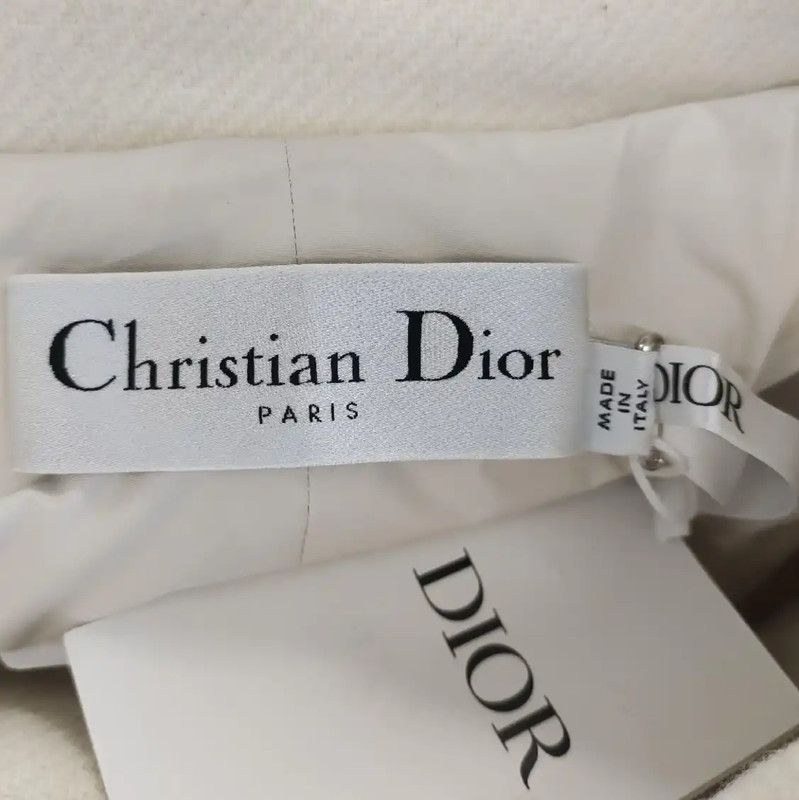 Dior Dior Women's Wool Jacket in Off-White 0089 Size M / US 6-8 / IT 42-44 - 3 Thumbnail
