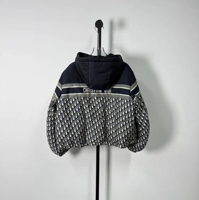 Dior Dior Colorblocked Cotton Puffer Jacket for Women 0089 Size XS / US 0-2 / IT 36-38 - 2 Thumbnail
