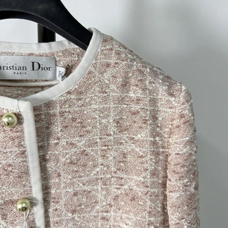 Dior Dior Color-Block Cotton Women's Cardigan 0089 Size M / US 6-8 / IT 42-44 - 4 Thumbnail