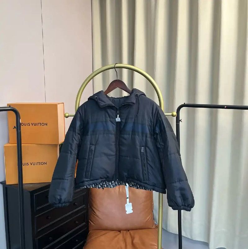 Dior Dior Black Polyester Puffer Jacket for Women 0089 Size XS / US 0-2 / IT 36-38 - 3 Thumbnail