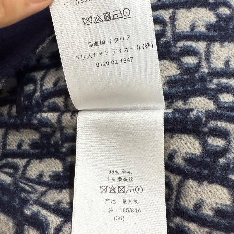 Dior Dior Women's Wool Coat in Navy Blue 0089 Size M / US 6-8 / IT 42-44 - 5 Thumbnail
