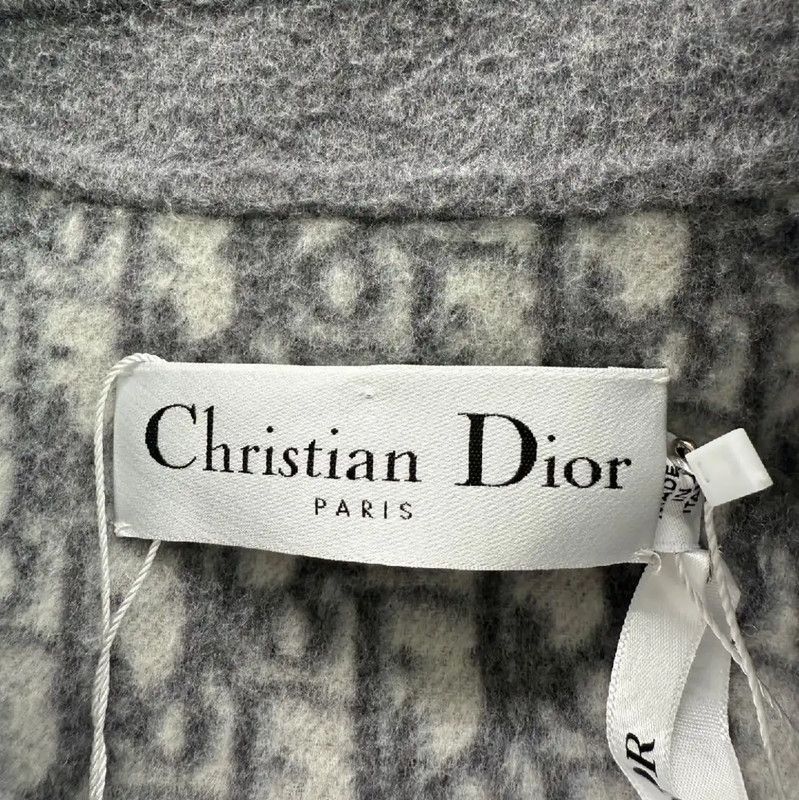 Dior Dior Women’s Winter Light Gray Wool Coat 0089 Size S / US 4 / IT 40 - 4 Thumbnail