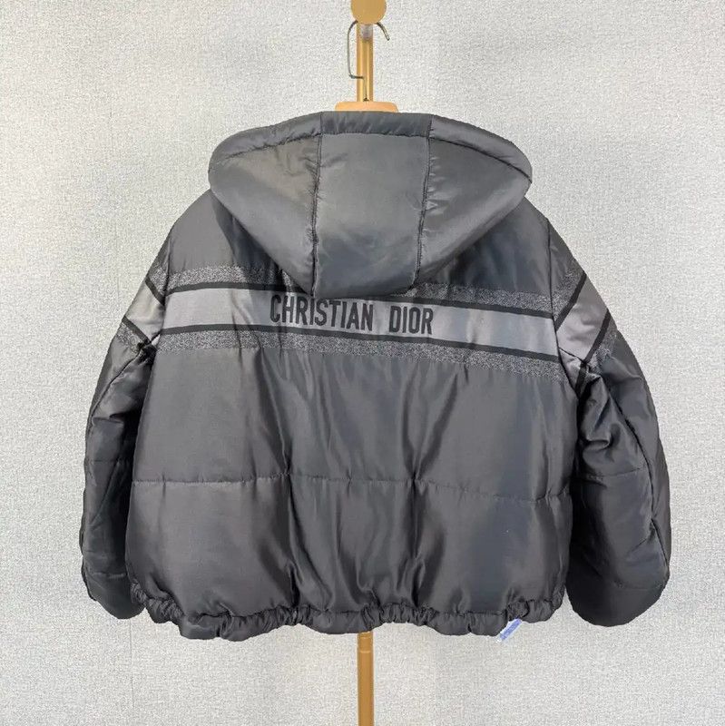 Dior Dior Gray Polyester Women's Puffer Jacket 0089 Size S / US 4 / IT 40 - 2 Thumbnail