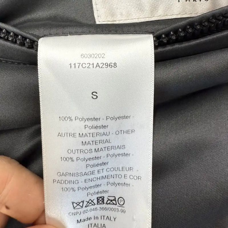 Dior Dior Gray Polyester Women's Puffer Jacket 0089 Size S / US 4 / IT 40 - 6 Thumbnail