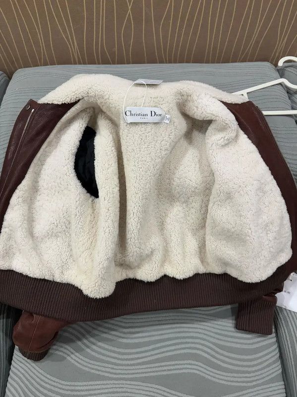 Dior Dior Brown Lambskin Women's Jacket 0089 Size S / US 4 / IT 40 - 7 Thumbnail