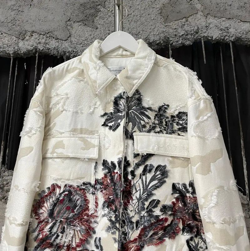 Dior Dior Floral Embroidered Women's Spring Jacket 0089 Size ONE SIZE - 3 Thumbnail