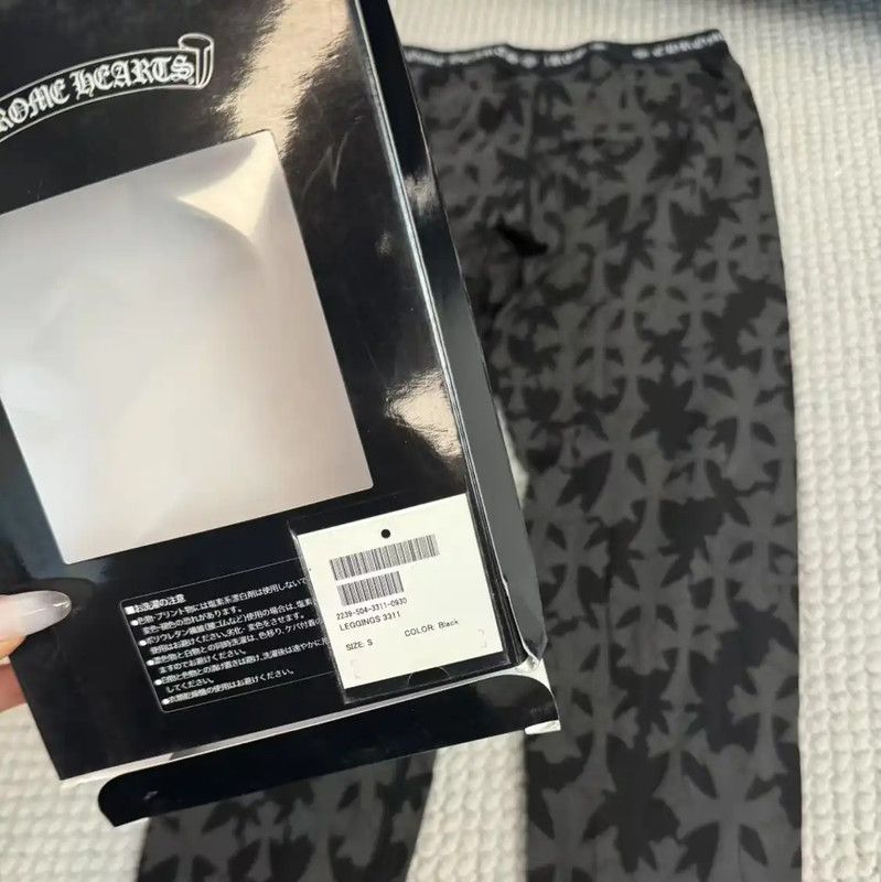 Chrome Hearts Chrome Hearts Women's Dark Gray Cotton Pants 0089 Size 23" - 3 Thumbnail
