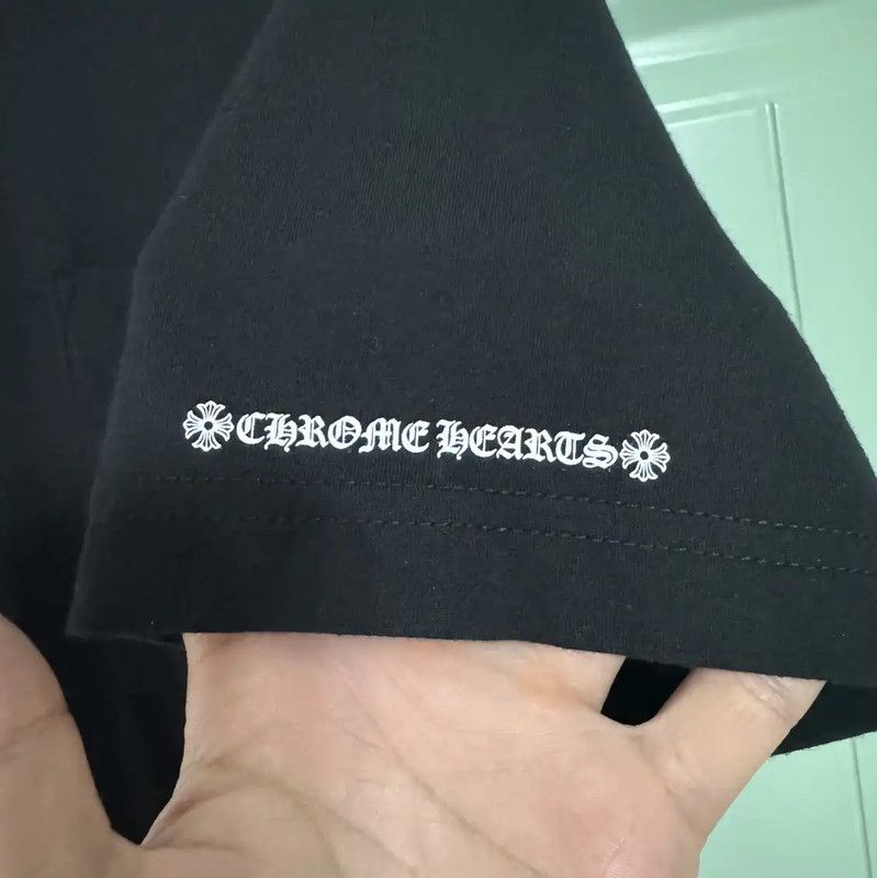 Chrome Hearts Chrome Hearts Black Cotton Women's T-shirt 0089 Size XS / US 0-2 / IT 36-38 - 9 Thumbnail